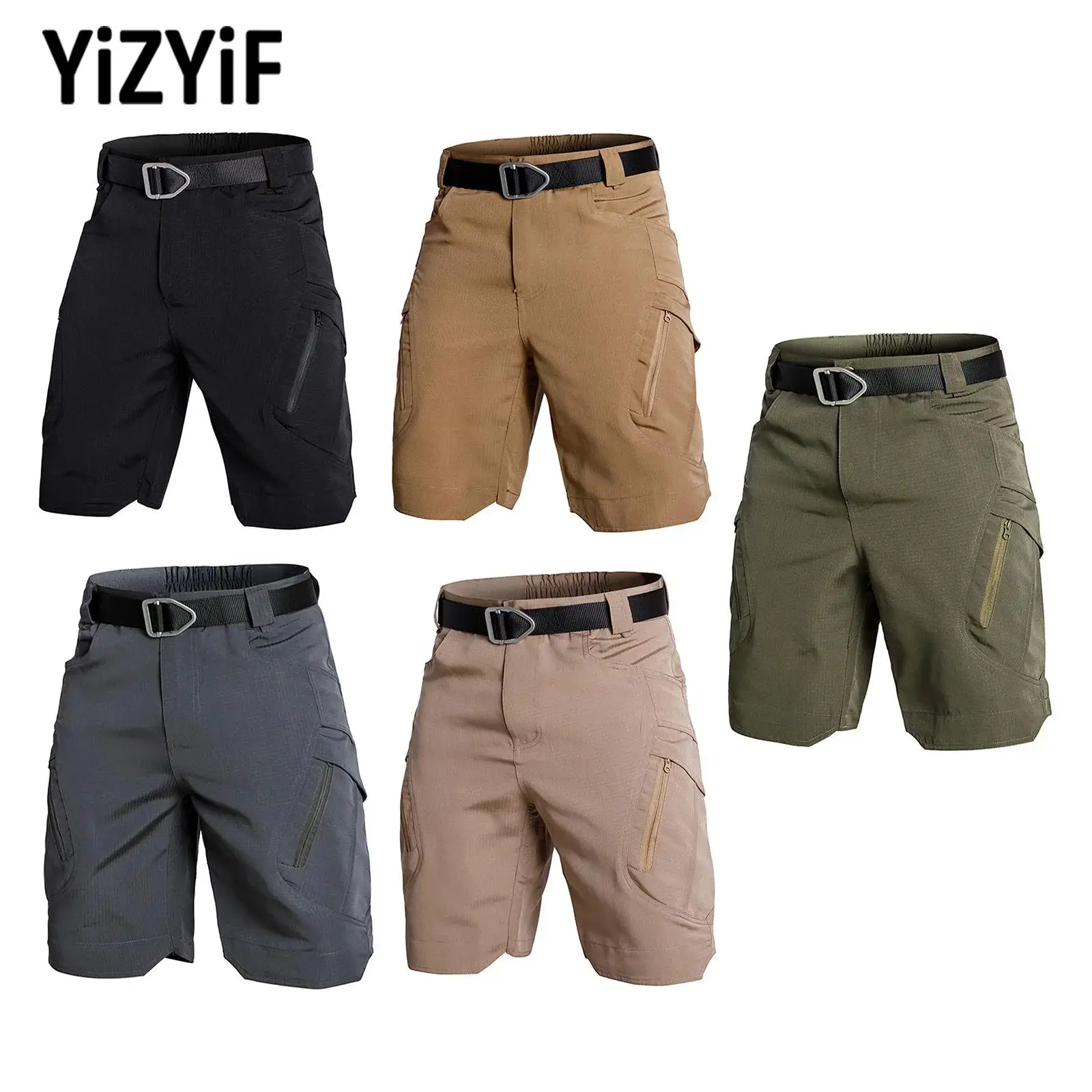

2025 Men's Casual Sports Shorts Fashion Breathable Tight Quick-drying Durable Cargo Shorts Hiking Fishing Climbing Outdoor Wear