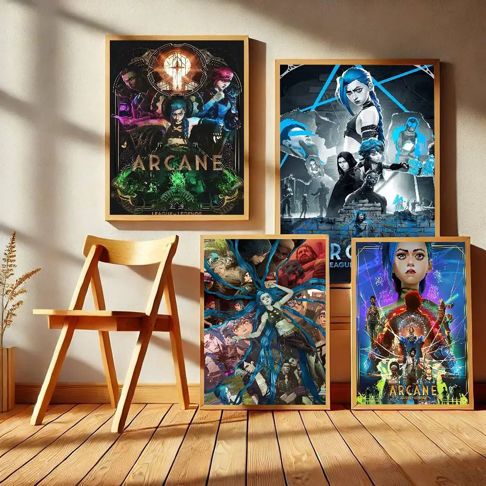 Hot Game Arcane League Of Legends Classic Movie Posters HD Quality Poster Wall Art Painting Study Nordic Home Decor