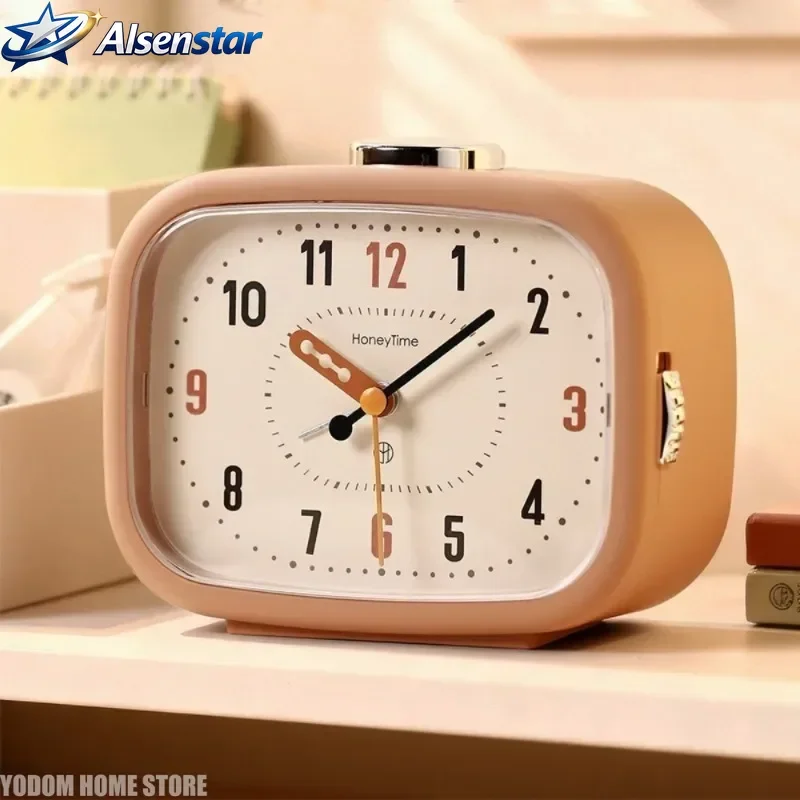 Simple music alarm clock children students self-discipline learning silent loud alarm wake up mute go time Home Decor Clocks