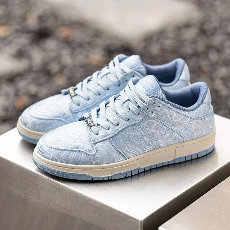 

Mra Chinese Style Fabric Men's Sneakers 2025 Model Simple Lace-Up Versatile Comfortable Sports Casual Blue Shoes