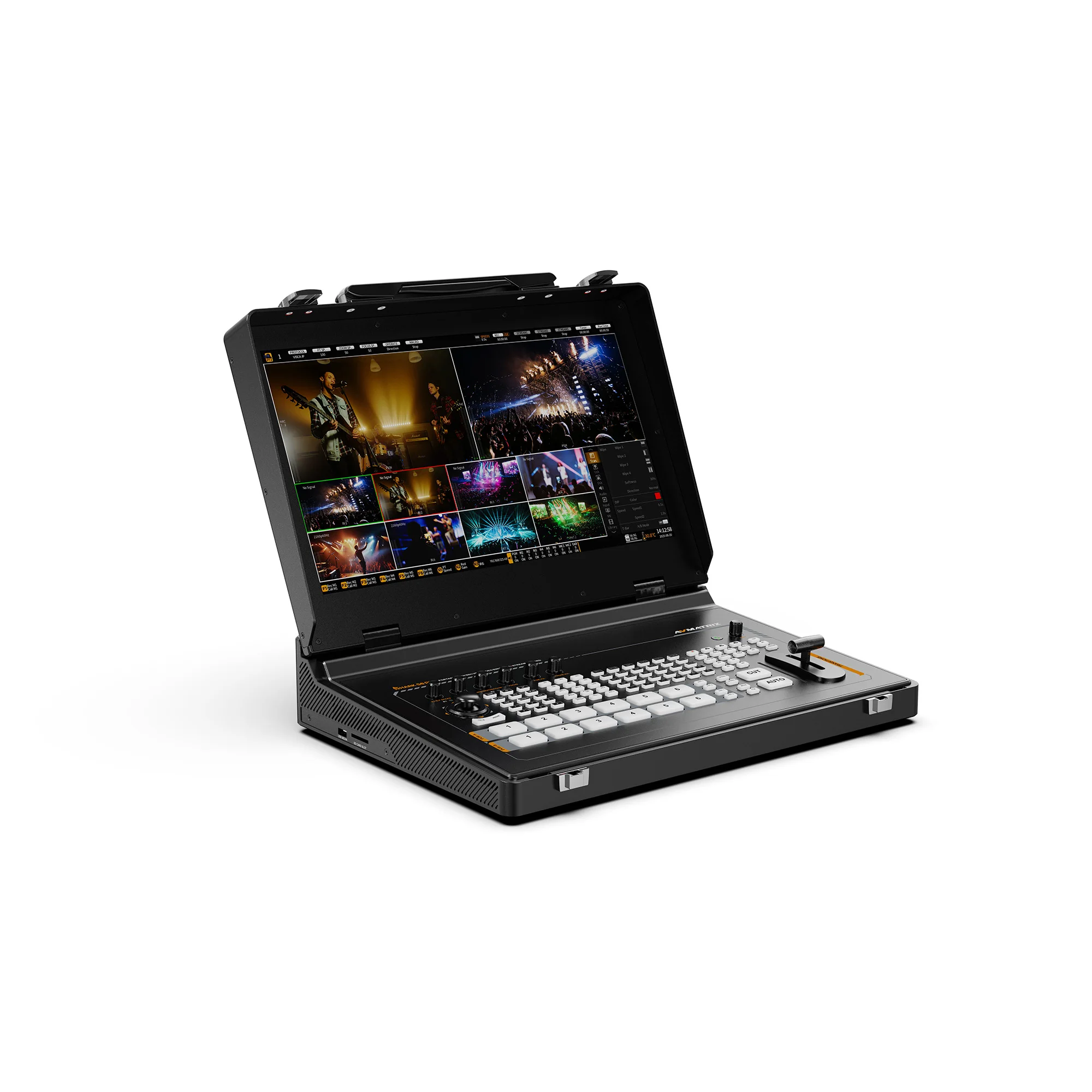 

17.3" 6CH SDI HDMI 4K60 Portable Video Switcher with USB-C Capture, RTMP Stream, Recording and PTZ Control