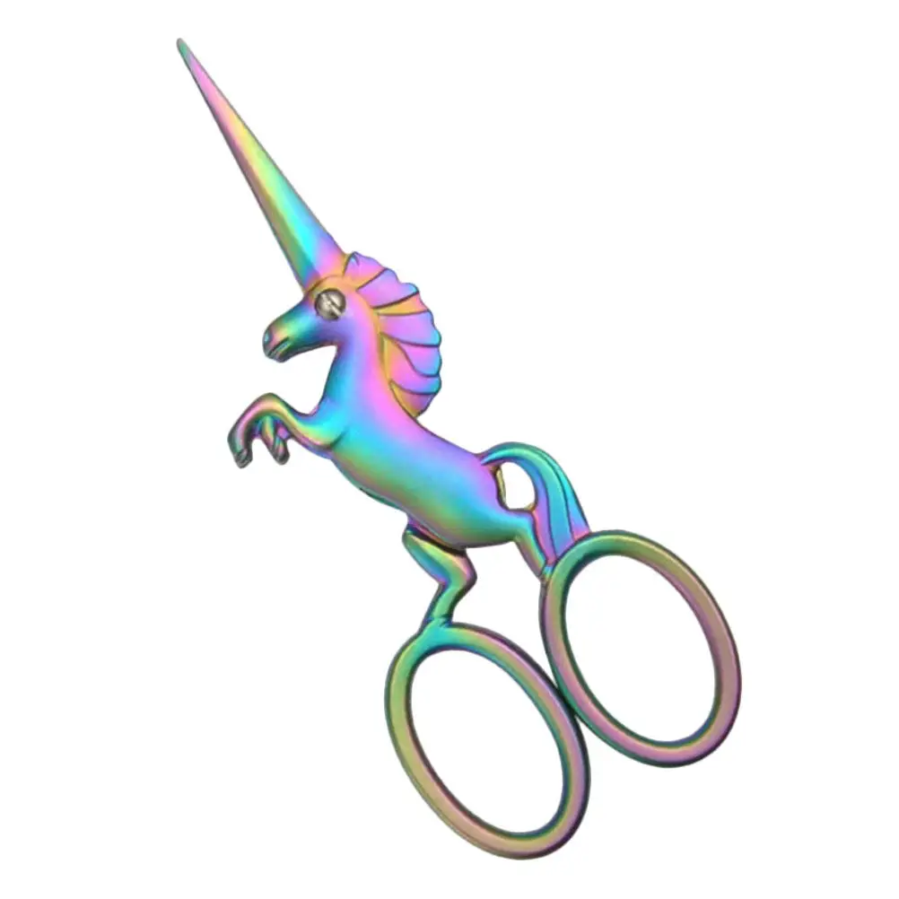 

Alloy Beauty Scissors Horse Design Eyebrow Nose Hair Beard Grooming Trimmer Facial Hair Scissors Beard Scissor