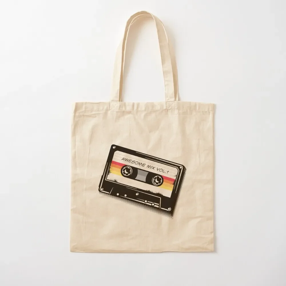 

Awesome Mixtape Vol 1 Tote Bag reusable shopping bags Eco bag Canvas shoulder bag tote men's