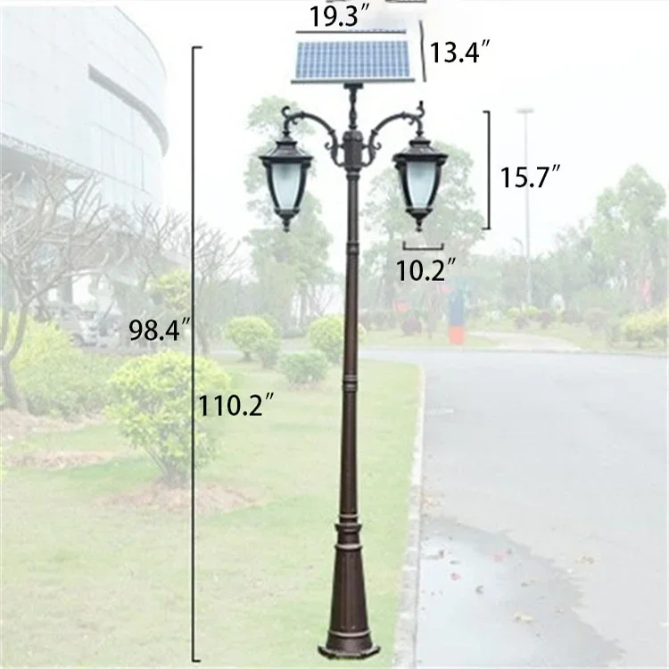 Luz llevada al aire libre solar decorativa del jardín de la prenda impermeable moderna Ip65 de alta calidad 50 vatios