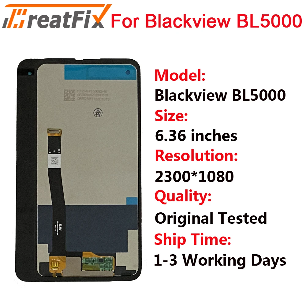 Pantalla LCD táctil para Blackview, montaje de digitalizador, 100% prueba, BL8000, BL9000, BL5000, BL6000, BL8800 Pro