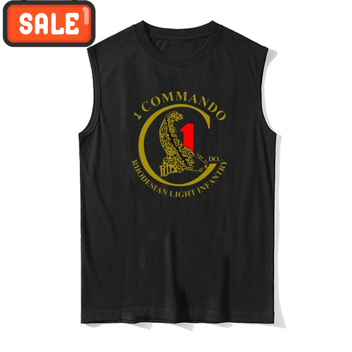 RLI Rhodesian Light Infantry 1 Commando Tanktop 100% Cotton O-Neck Summer Casual Tank Tops Men's Sleeveless T-shirt Streetwear
