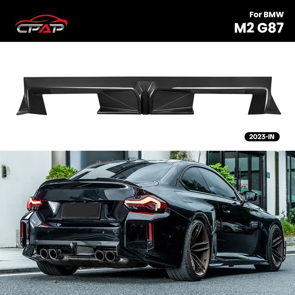 

Real Dry Carbon Fiber Rear Diffuser Bumper Lip Splitter for BMW M2 G87 CS Style 2023-IN
