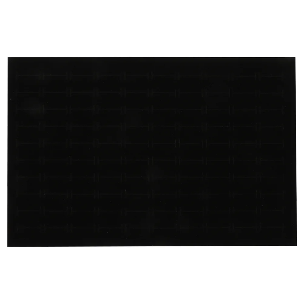 

Black Tray Ring Jewelry Box Pad Sponge Earring Holder Display Organizer Storage Mosaic Foams Insert Showcase Pads