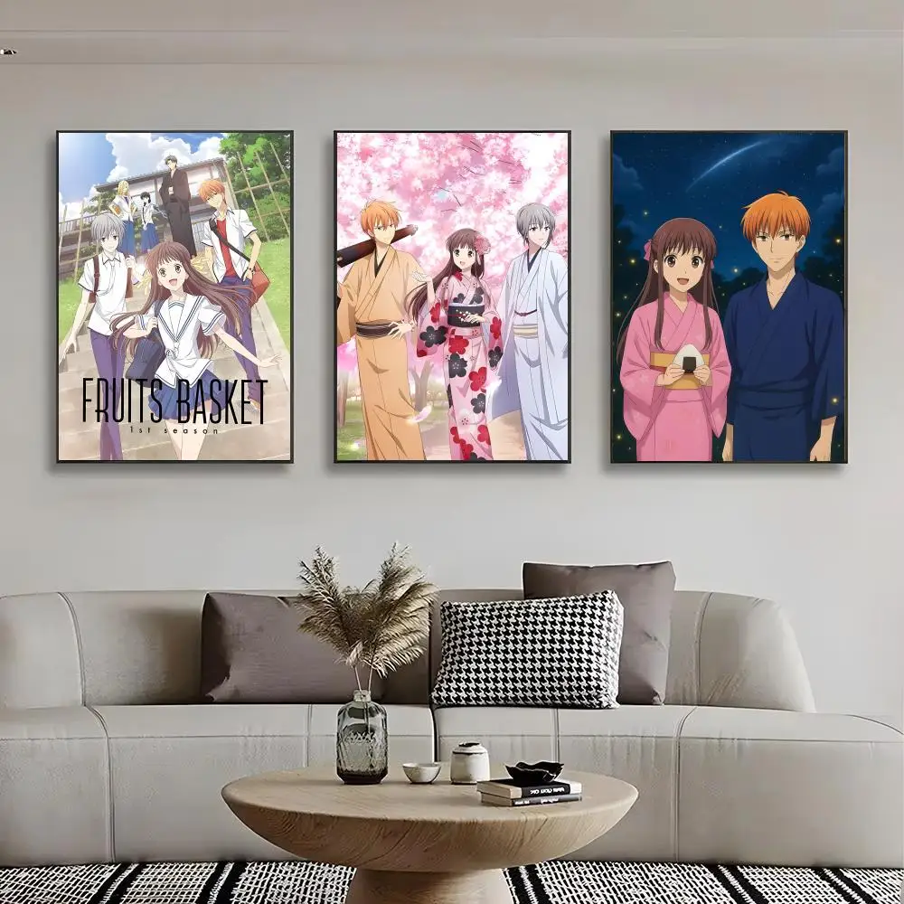 Anime Shoujo Fruits Basket Poster Wall Art Print Art Suitable for Living Room Bedroom Bar Parlor Home Decor Gift