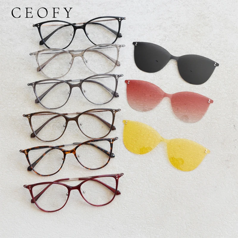 

Ceofy Men Women Titanium High Quality Eyeglasses Frame Ultra-Light Myopia Optical Prescription Glasses Frame New Men Eyewear