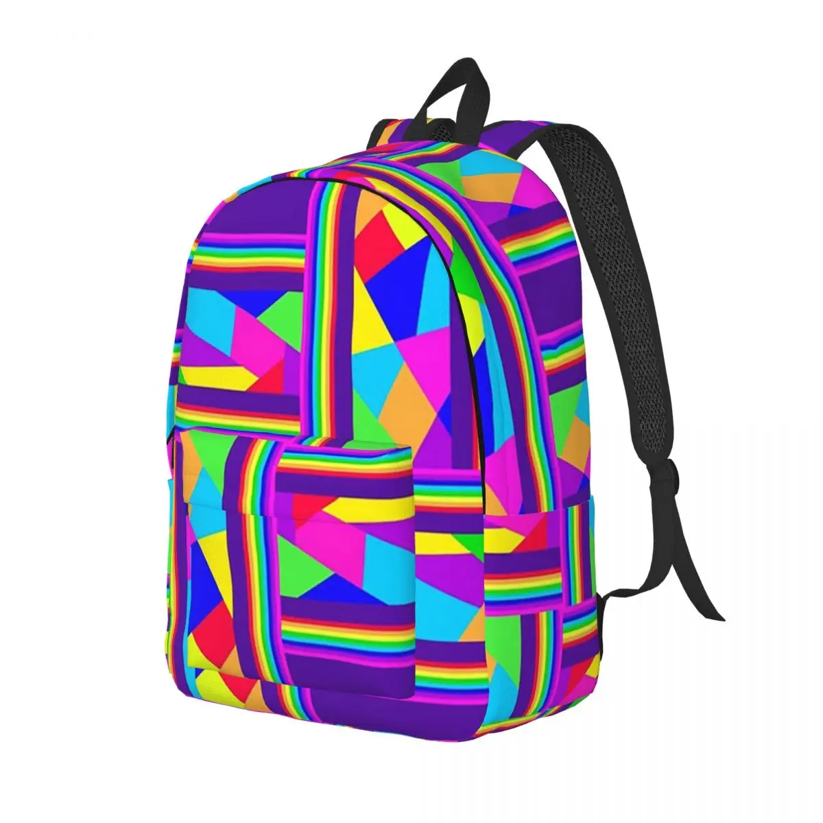

Carnival Shards Mosaics Mardi Gras Masquerade Backpack Daypack Large Capacity BookBag School Bag Shoulder Bags for Boys Girls