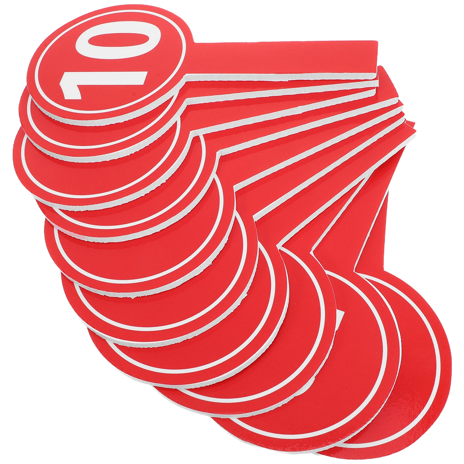 

10Pcs Handheld Number Paddles High-Density Foam Reusable Score Boards for Classroom Auctions Voting Games Dry Erase Paddle