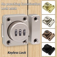 3 Digit Household Security Cabinet Password Locks Keyless Drawer Combination Coded Door Cabinet Home Hardware Zinc Alloy