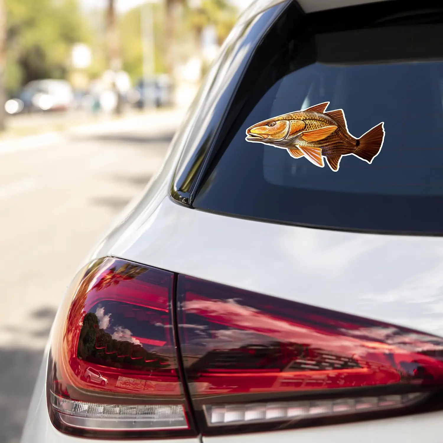 Redfish Ocean Sea Life PVC Vinyl Sticker For Car Window And Fishing Boat Graphic Decoration For Anglers Decal