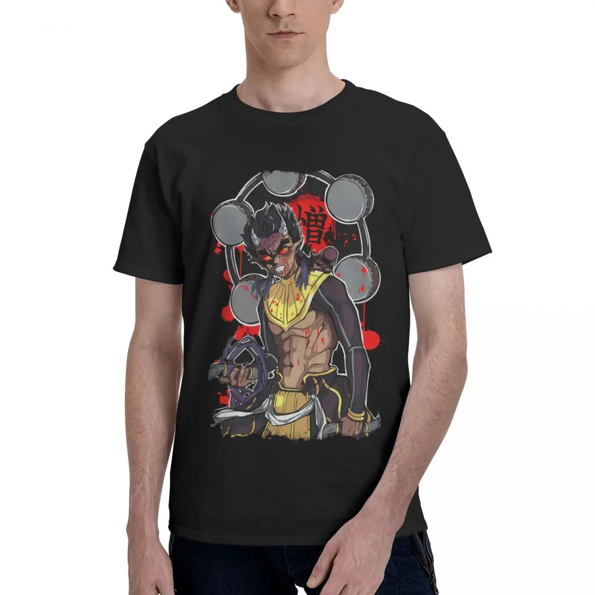 2024 Top Quality Han-tengus The Kizukis Demons Essential T-Shirt Customizable patterns Shirt