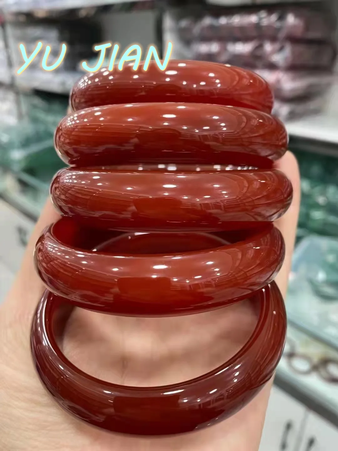 Natural Original Ecological Charm Red Agate Chalcedony Fashion JewelryBracelet Boutique Women'  Bangle Accessories Gift
