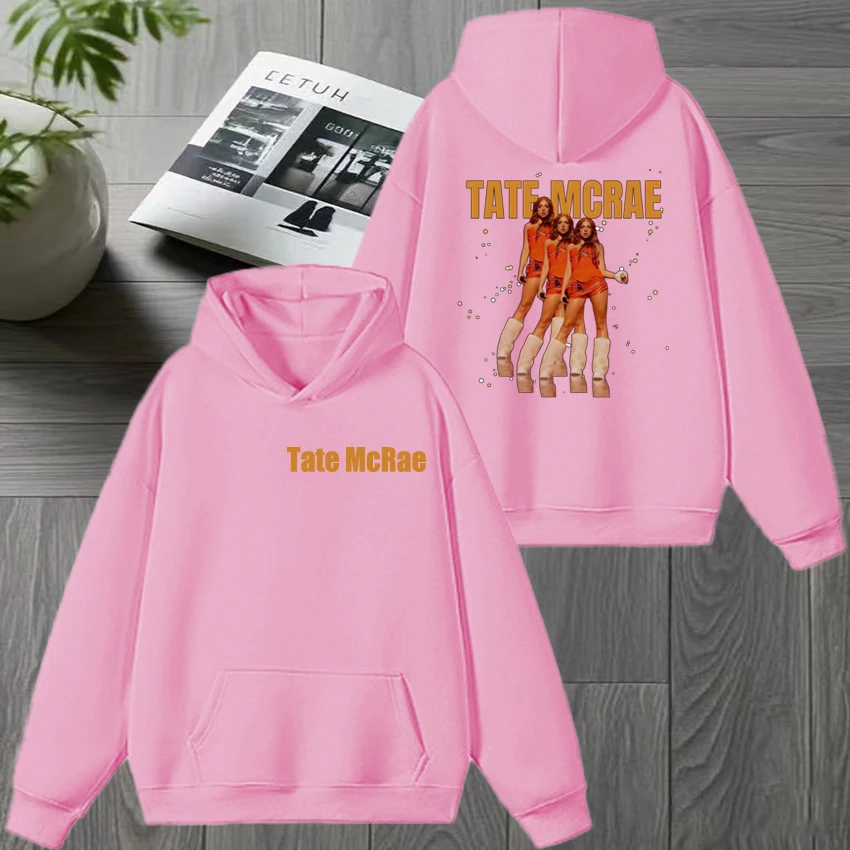 المغني تيت ماكراي ملكة جمال ممكن ألبوم مزدوج الوجهين مطبوعة هوديي للجنسين الصوف عادية البلوز الرجال النساء بلوفر شتوي