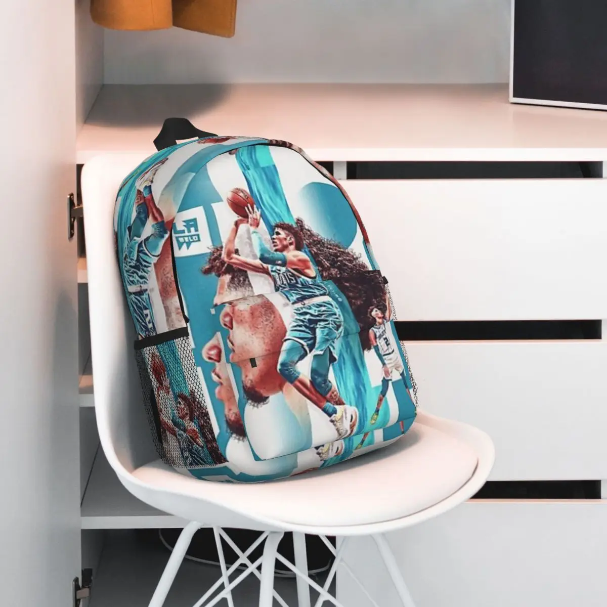 LaMelo Ball bedrukte lichtgewicht casual schooltas voor school, buiten, winkelen, kantoor 15 inch