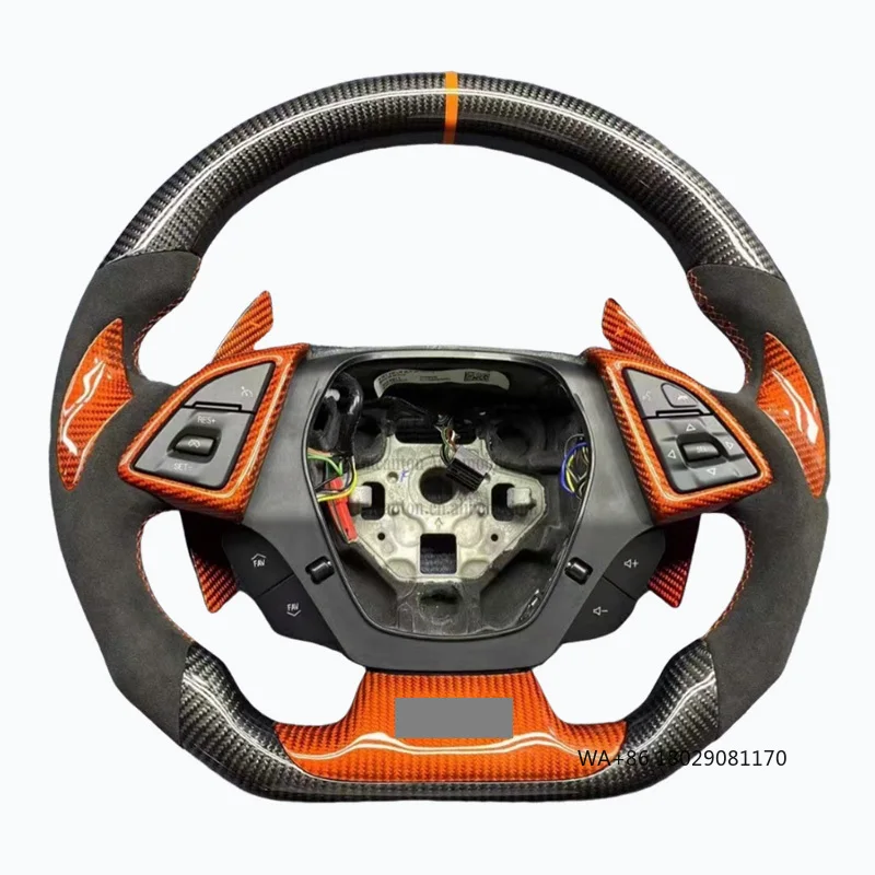 

Заводская цена рулевое колесо из алькантары из углеродного волокна для рулевого колеса автомобиля Chevrolet Camaro