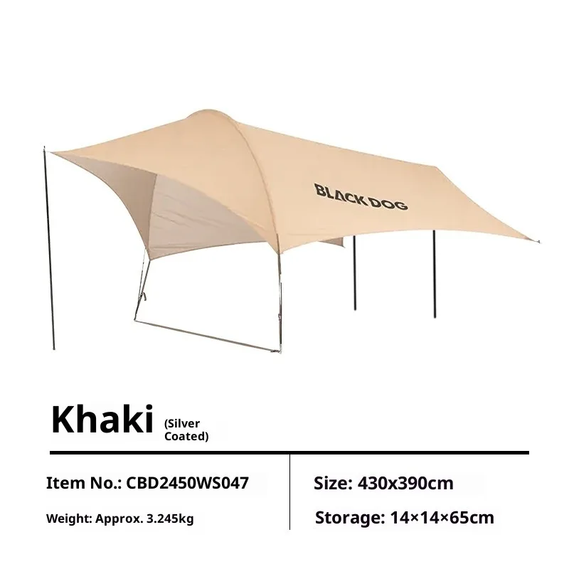 BLACKDOG Outdoor Super-Grote Schaduw UV Blokkeren Tent Tarp Waterdichte Zon Onderdak Park Picknick Strand Zeevissen Luifel Tenten nieuwe