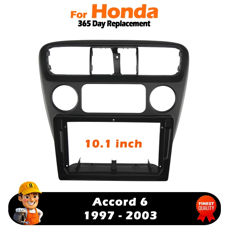 

For Honda Accord 6 1997 - 2003 10.1 Inch Car Radio Fascia Android MP5 Player Panel Casing Frame 2Din Head Unit Stereo Dash Cover