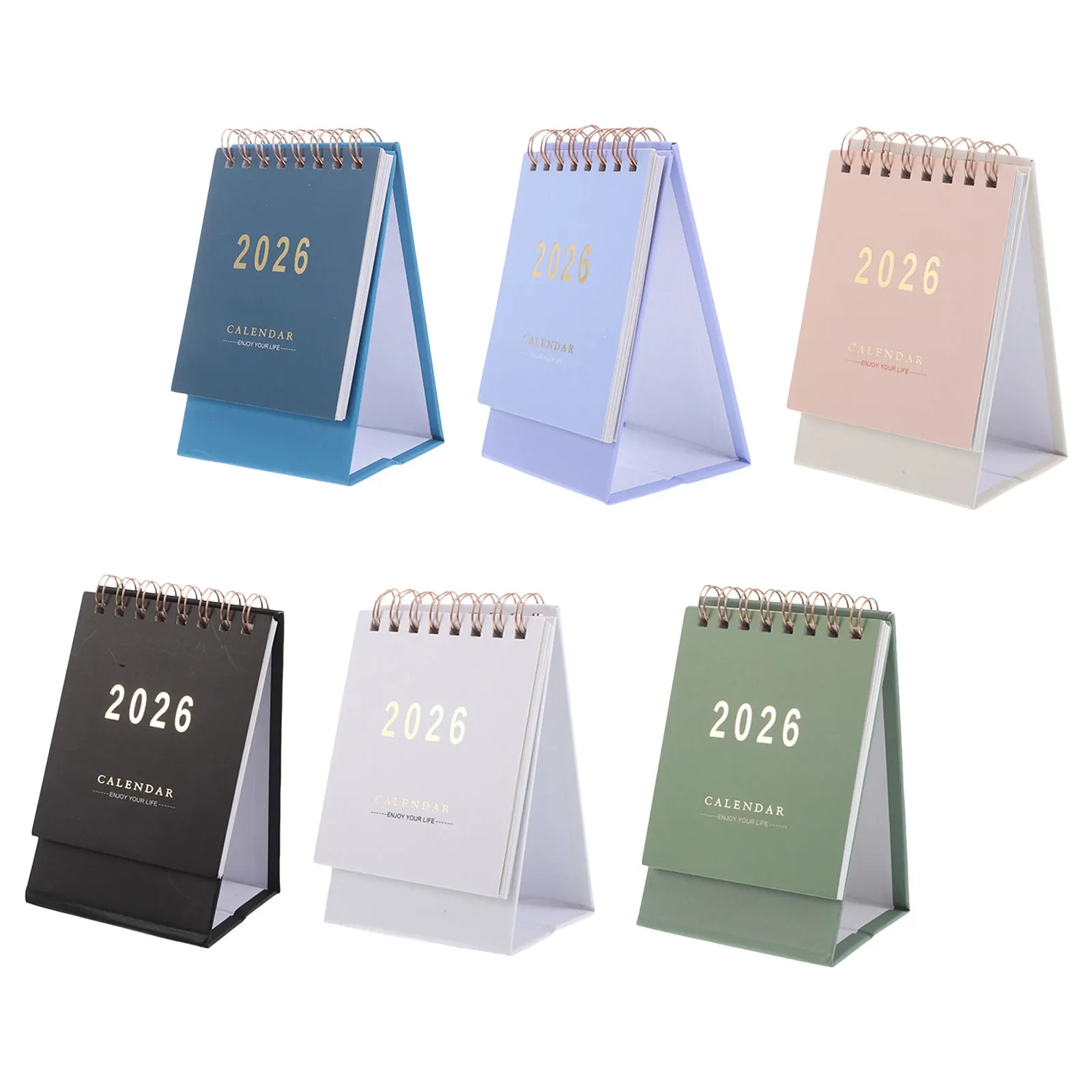 

6 Pcs 2026 Desk Calendar Desktop Decoration Creative Daily Planning Date Display