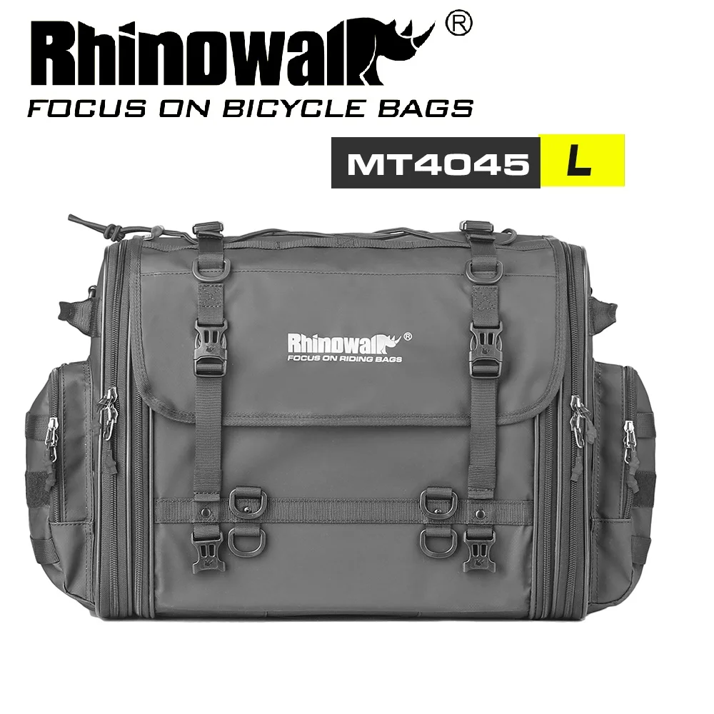 

Rhinowalk 33L-45L Motorcycle Tail Bag Expandable Large-Capacity Universal Motorbike Accessories Motorbike Travel Bag