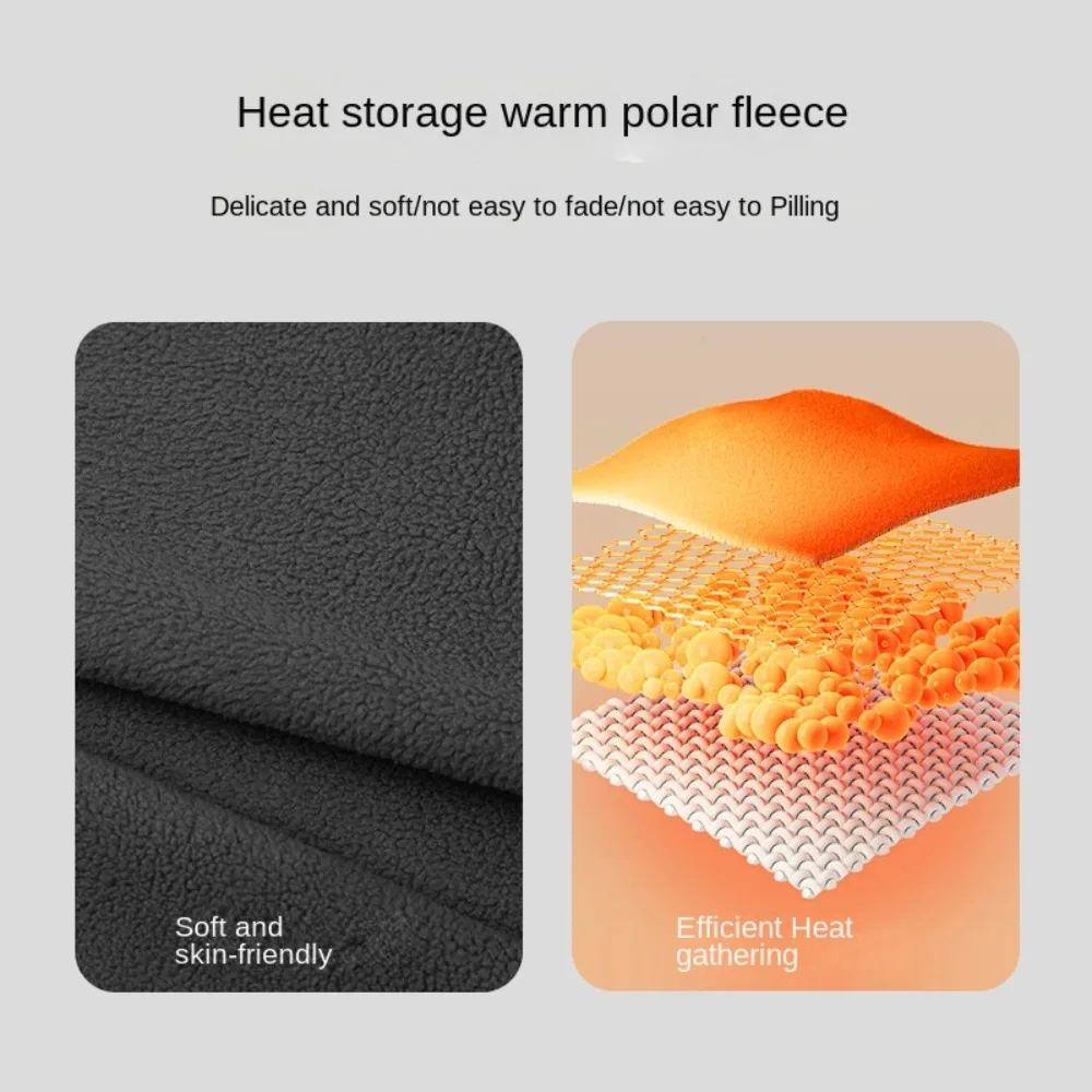 Casual Warm Winter Baseball Cap Polar Fleece Waterproof Earmuffs Hat for Men Thick with Ear Flaps Hiking Bonnets Cold Weather