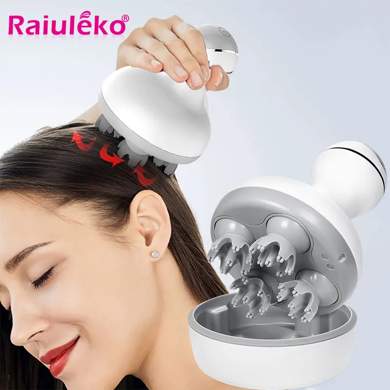 

Electric Head Scalp Massager With Vibration For Relaxation Treatments Migraine Relief Hair Growth Body Shoulder Neck Massager