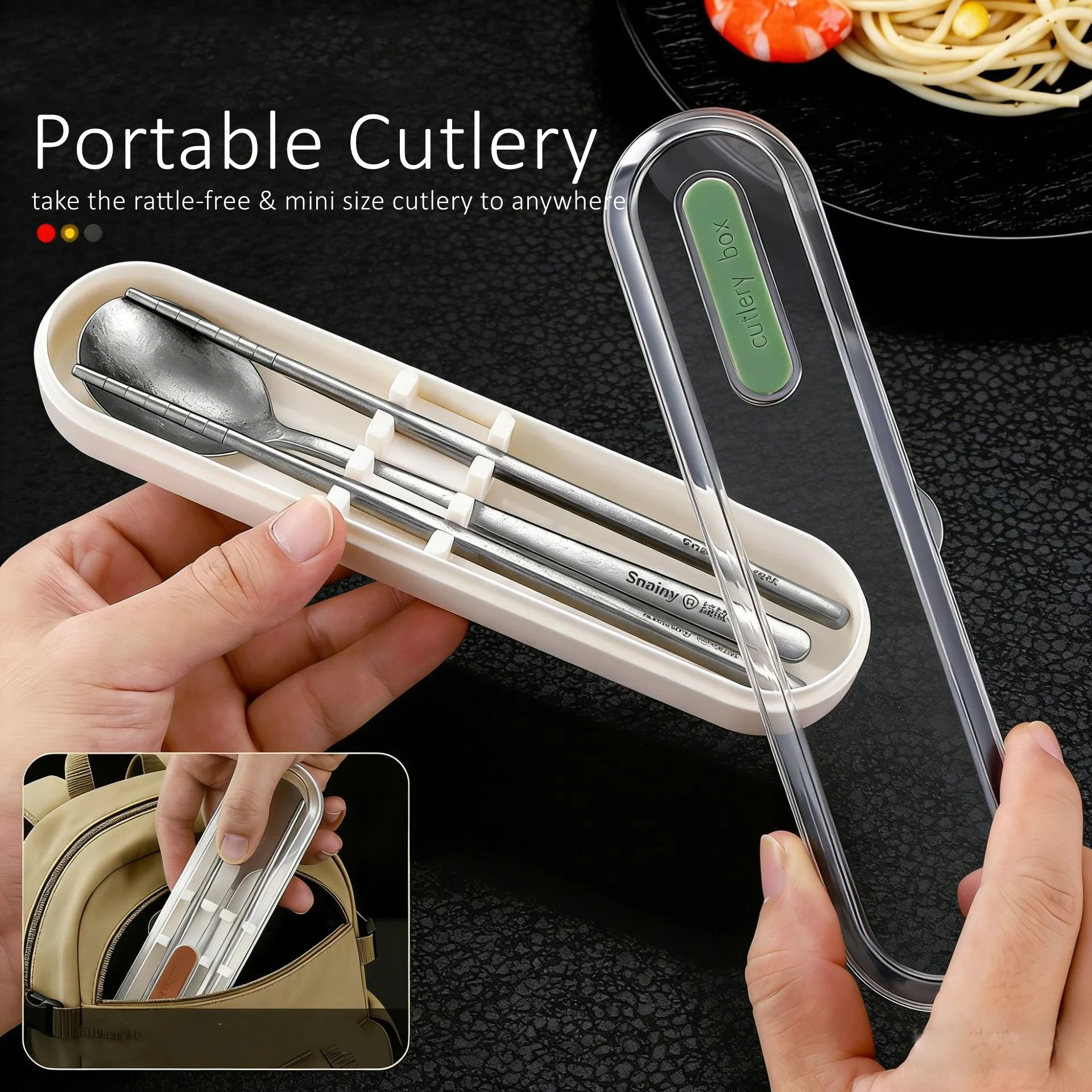 طقم أدوات مائدة من التيتانيوم  - مراجعة Bamboo Cutlery وسعره