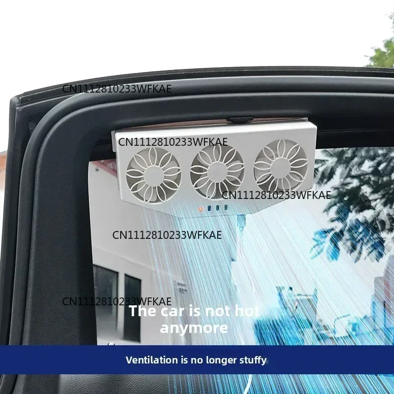 Durable Car Solar Exhaust Fan Window Summer Radiator Car Domestic Circulation Cooling Exhaust Fan