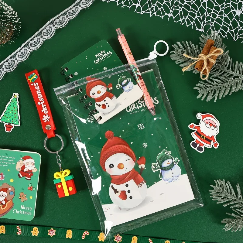 Holidays Study Supplies Decorative Christmas Stationery Set Keychain Pendant Stationery Varied Styles Student Stationery Kit