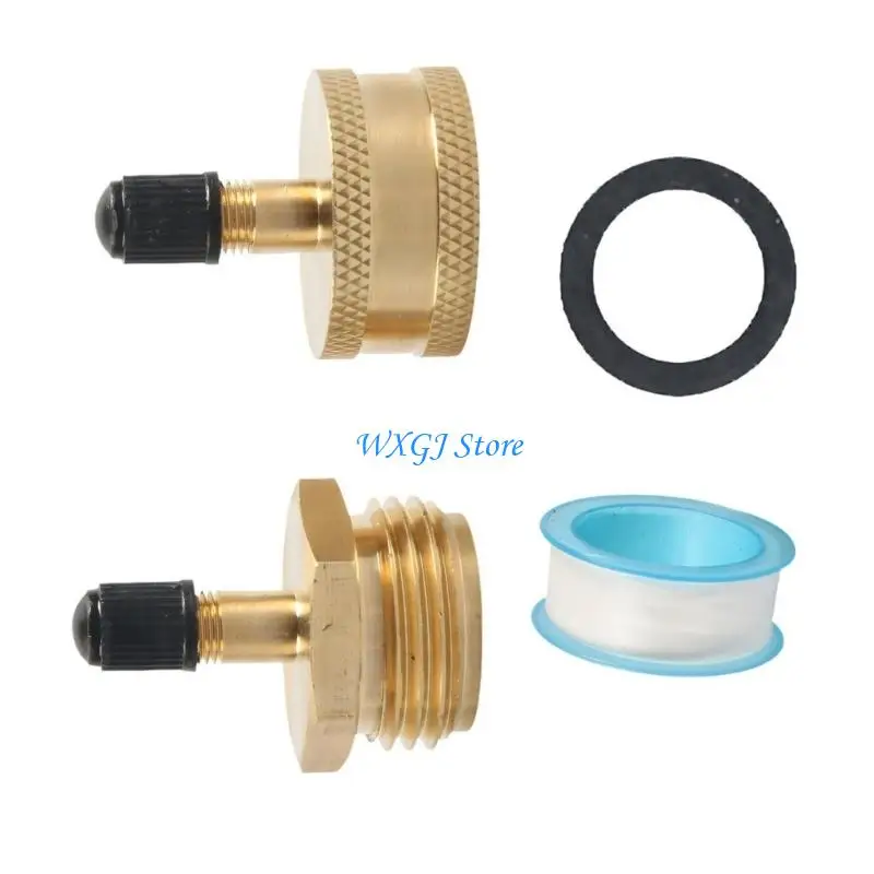 37JE High Pressure Brass Blow Out Valves with Leak Proof Seal Simple Installation for Water Lines & Irrigation Systems