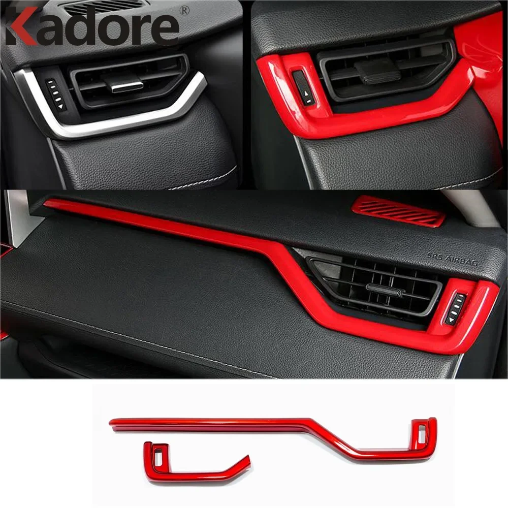 For Toyota RAV4 RAV 4 2019-2021 2022 2023 2024 Interior Center Console Side Air Condition Vent Outlet Cover Trim Car Accessories