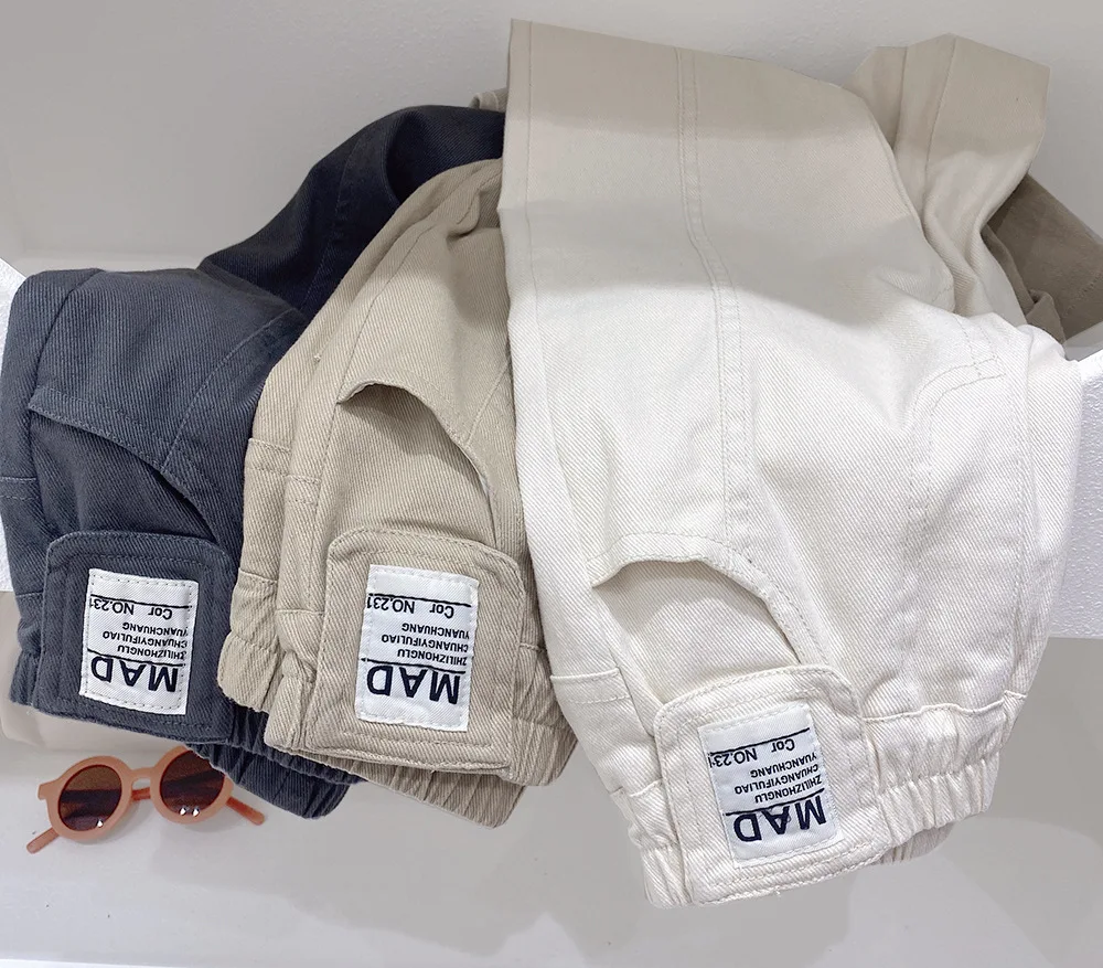 Boys Pants Children Pants 2023 Autumn New Cargo Pant Children Ankle Pants Autumn Korean Style Casual Pant Boys Clothes image 5