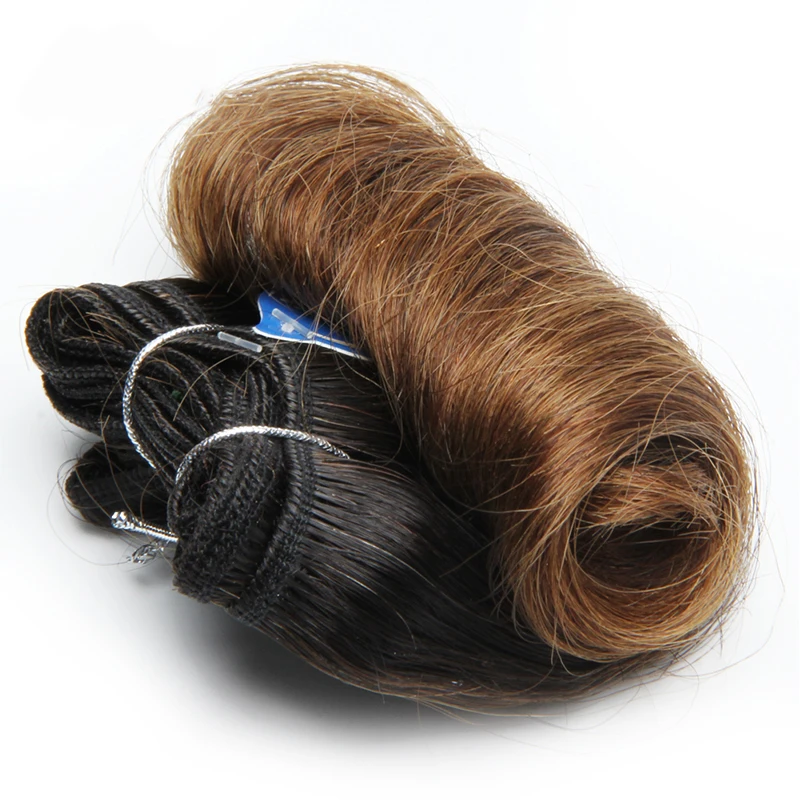 Extensions de cheveux brésiliens bouclés rebondissants pour femmes, faisceaux de vague de corps avec fermeture, faisceaux de tissage, 3/4, 4x4