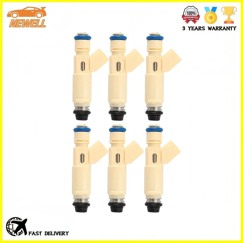 1/6pcs 195500-3520 195500-3521 AJ0313250 YL8E-C7B Fuel injector For Ford Escape Taurus Mercury Sable Mazda Tribute 3.0L 01-04