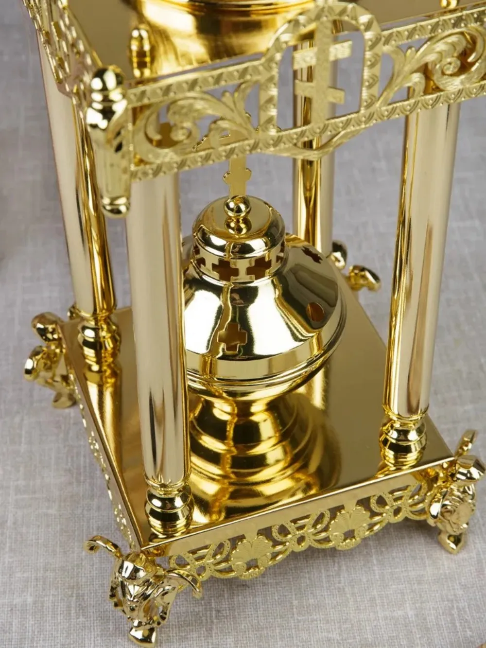 HTISOK Incensiere Ortodosso Lega Cattolico Sacro Religioso Cristiano Regali Chiesa Decor Bruciatore di Incenso Forniture Quemador De Incienso