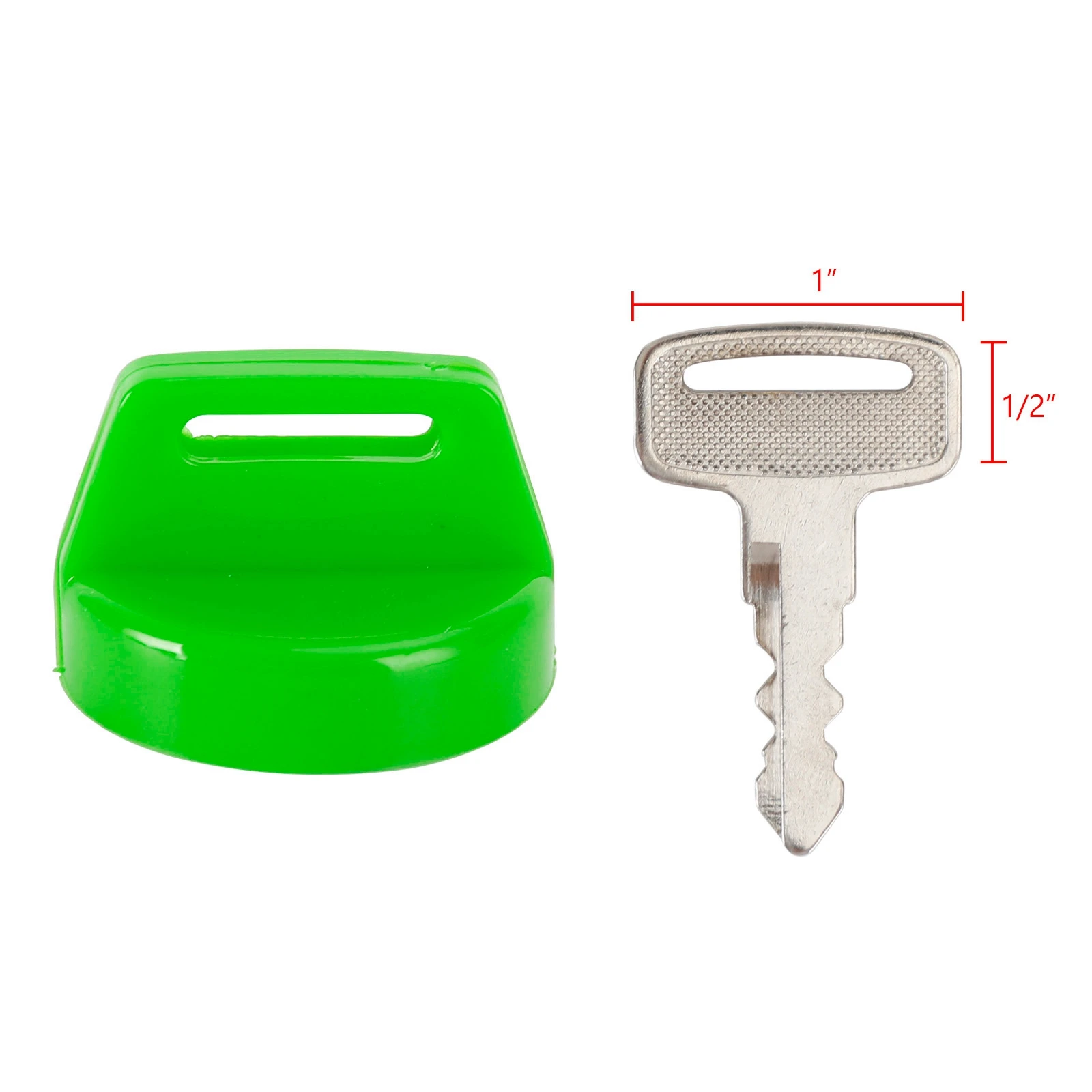 Areyourshop 2PCS Green Ignition Key Cover w/Nut For Polaris RZR XP 570 800 900 1000 5433534 Motor Accessories