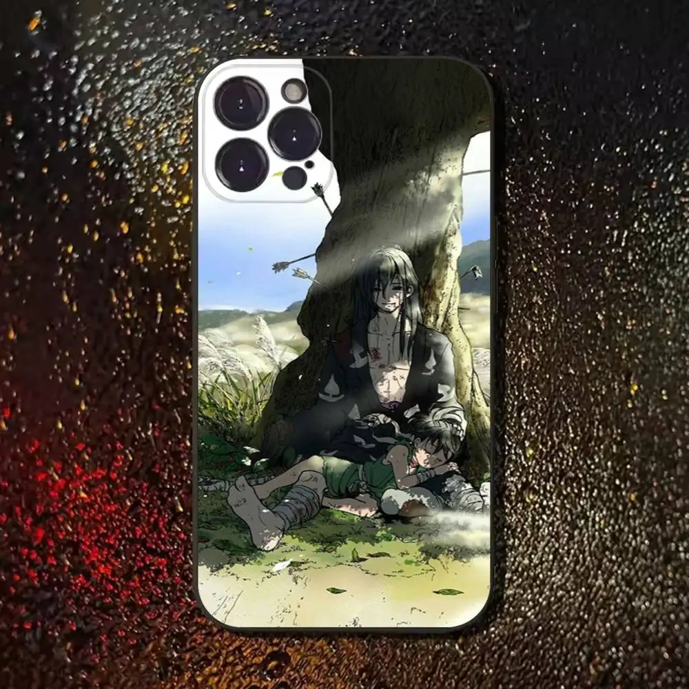 Japanische Anime D-Dororo Handyhülle für iPhone 17,16,15,14,13,12,11,Pro,Max,Plus,E,SE4,Air,Mini Schwarz Soft Cover