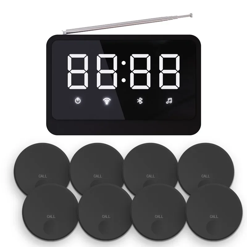 Pager English button Multilingual restaurant pager button Wireless