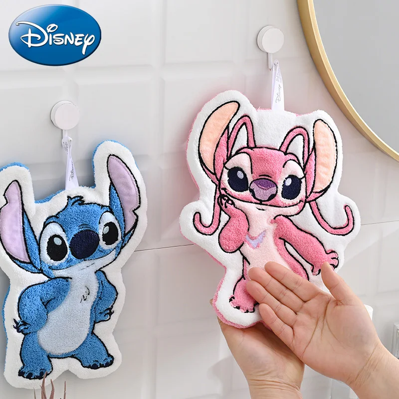 

Cartoon Disney Lilo & Stitch Hand Wipe Towel Cute Hangable Thickened Strong Water Absorbent Quick Drying Hand Wipe Small Towel