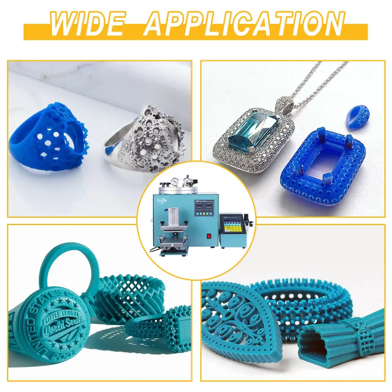 Mesin Injeksi Lilin Vakum Digital Otomatis ZLSX-510 untuk Perhiasan dengan Pengontrol 110V/220V