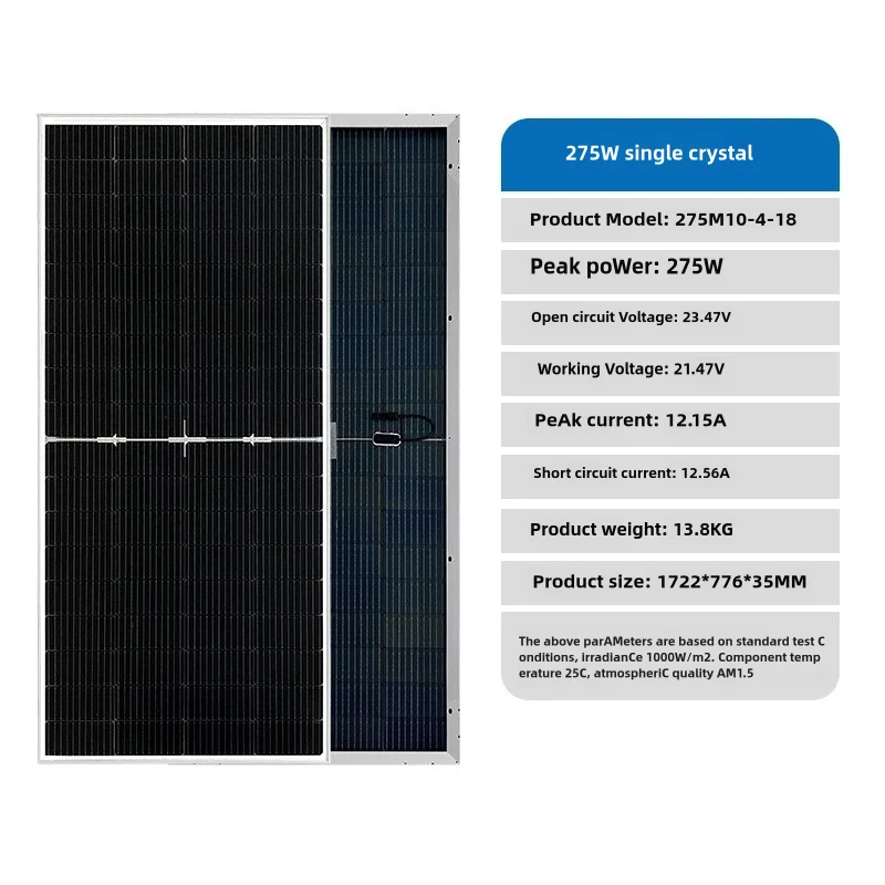 200-550W nuovo pannello solare in silicio monocristallino modulo pannello di generazione di energia fotovoltaica energia solare monocristallina