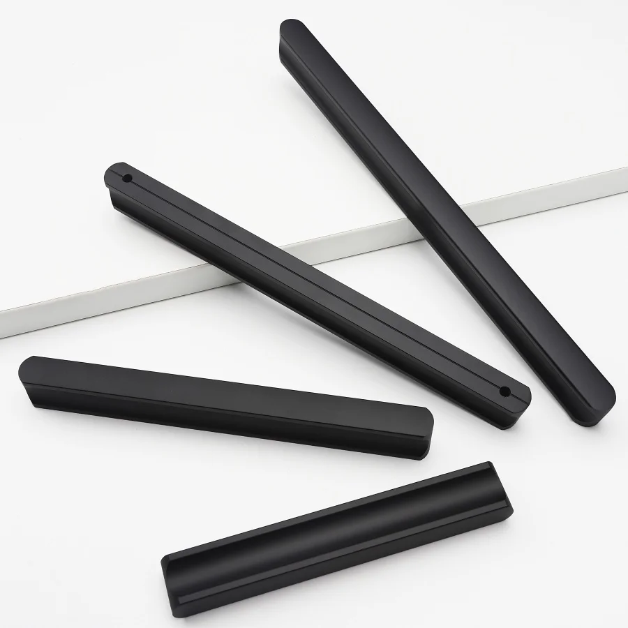 Modern Long Cabinet Handles Hidden-style Aluminum alloy Wardrobe Drawer Pulls kitchen Cabinet Handles 1000mm Furniture Handles