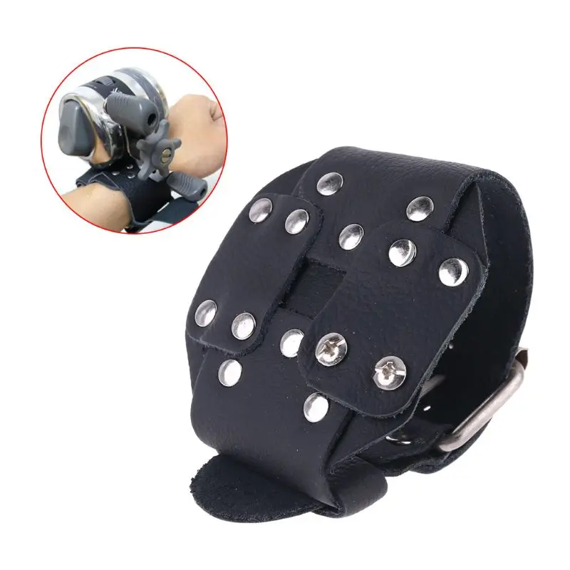 Wrist Band Fishing Reel Holder Fish Catapult Adjustable Strap D5QD