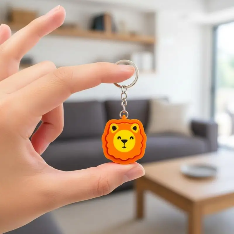 Cartoon Animals Clicker Keychain Ultimate Decompression Toy Novelty Birthday Gift Bag Decoration