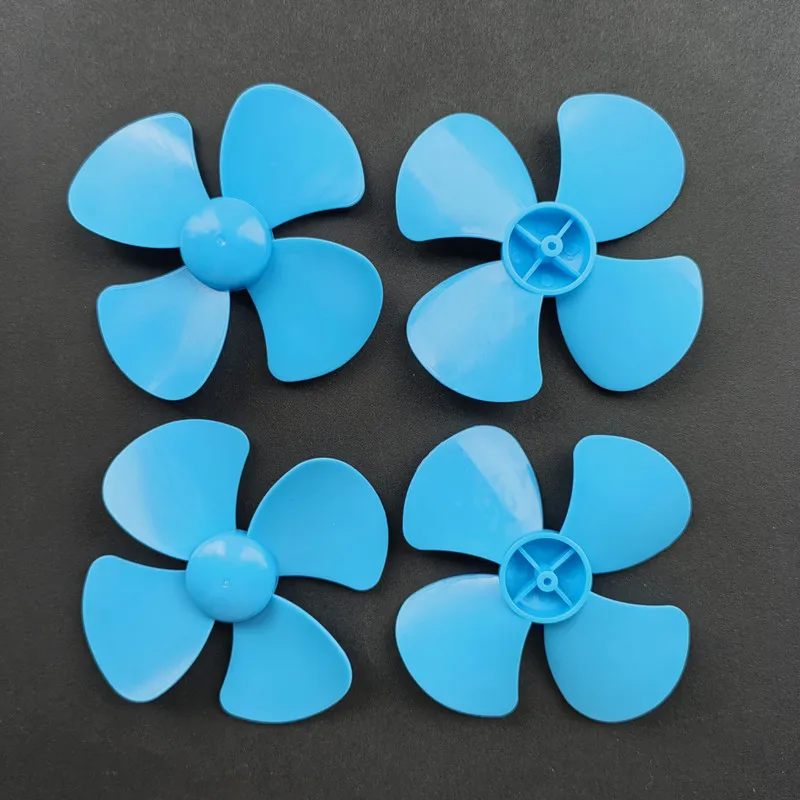 4pcs 80mm propeller fan leaf plastic rc car robot ship aircraft diy toys parts model accessories baby toy for children