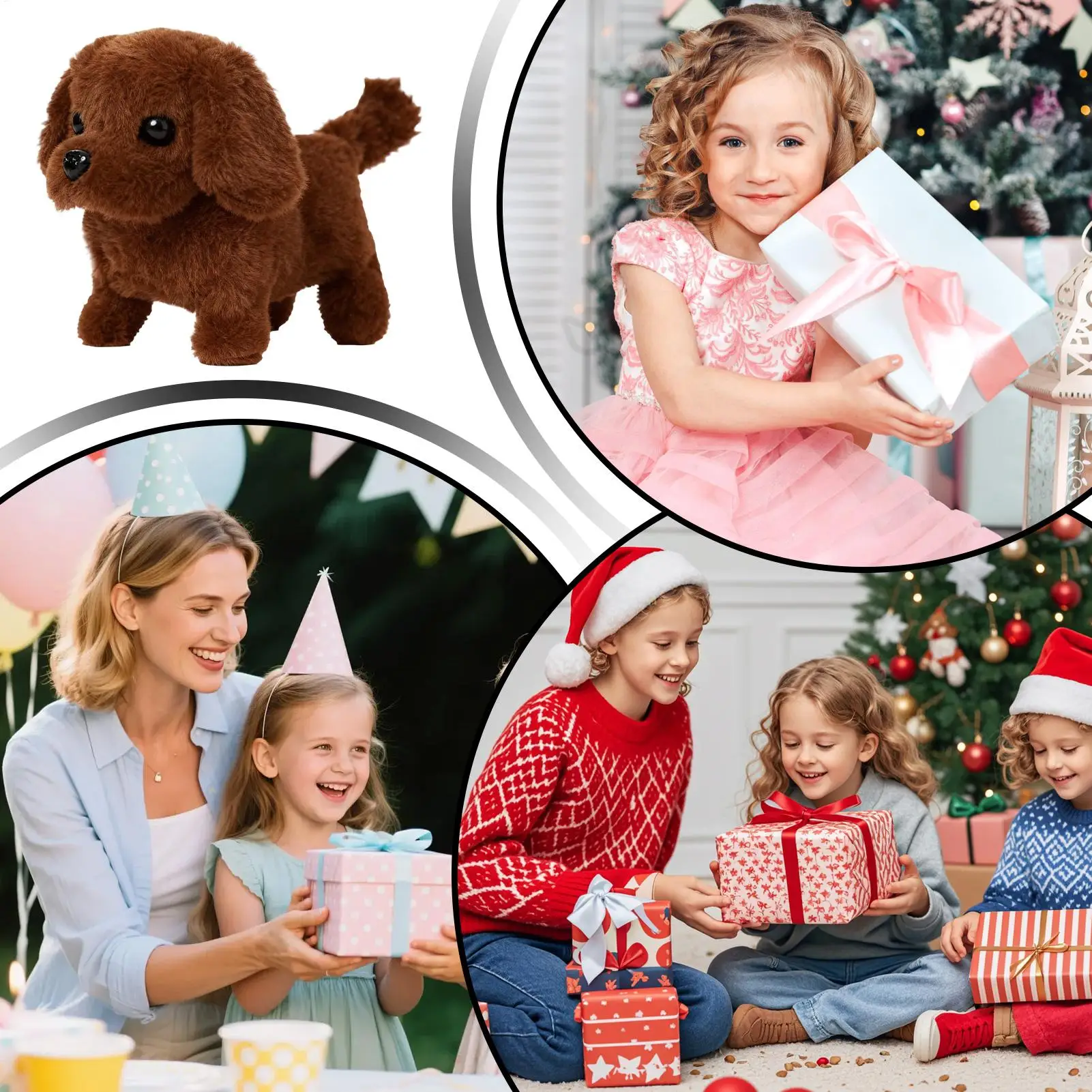 Electric Walking Dog Interactive Educational Walking Dog Electronic Toy Robot Pet For Boys Girls Preschoolers Children Living