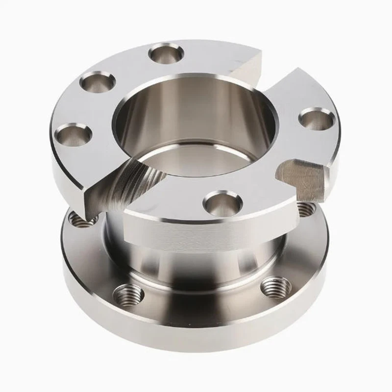 

High Precision Customized CNC Machining Services Stainless Steel Precision Machined Flanged Disc with Notch
